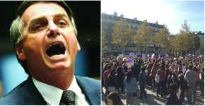 Centenas protestam contra Bolsonaro pelo mundo: #EleNão