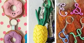 10 chaveiros diferentes que você pode fazer em casa