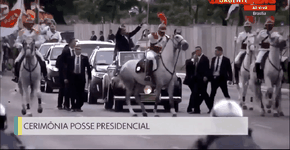 Primeiro meme de 2019: cavalo rouba cena na posse de Bolsonaro