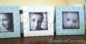 Aprenda como decorar porta-retratos com rolo de papel higiênico