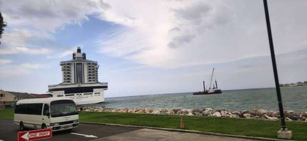 MSC Seascape no porto de Porto de Falmouth, na Jamaica 