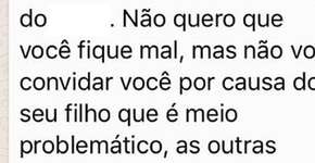 Mãe dá uma lição em mulher que excluiu criança autista de festa