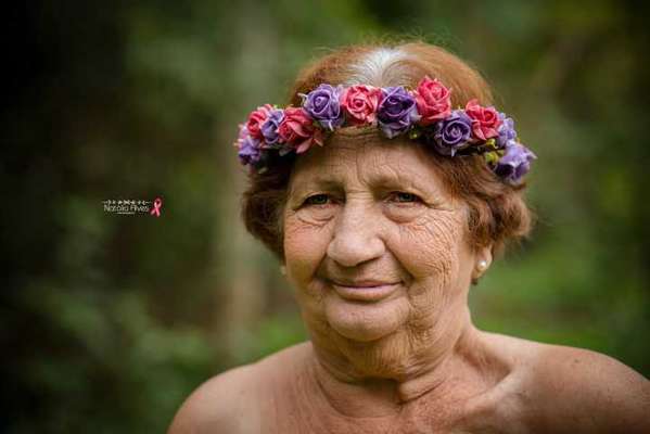 Ensaio da Natália Alves com sua avó Aurora