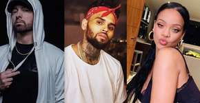Eminem apoia Chris Brown em agressão a Rihanna a chama de ‘vadia’