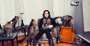 Fotógrafa registra a vida de pessoas apaixonadas por gatos