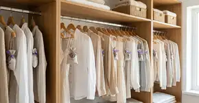 Nas casas mais cheirosas da França o armário não tem mofo porque usam sachês de lavanda para proteger as roupas