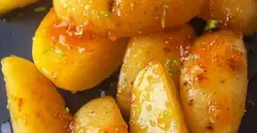 Receita de batata caramelizada no alho e no limão