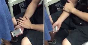 Homem é pego filmando por baixo de saia de mulher em metrô