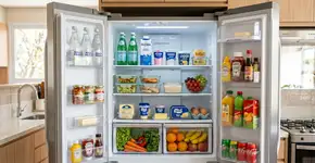 Limpe a geladeira sem retirar as prateleiras, um método fácil que pode ser feito com panos e ingredientes simples