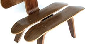 Designers criam móveis com peças de skate