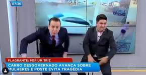 Apresentadores do Balanço Geral levam ‘susto’ com vídeo de acidente
