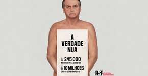 ONG usa Bolsonaro ‘nu’ em campanha contra fake news do governo