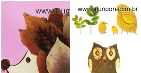 15 ideias criativas para criar desenhos com folhas e gravetos