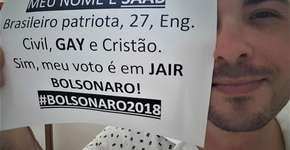 Datafolha mostra que 30%  da comunidade LGBT vota em  Bolsonaro