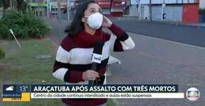 Repórter da Globo presencia explosão em Araçatuba ao vivo e se assusta