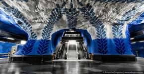 Conheça as incríveis estações de metrô de Estocolmo