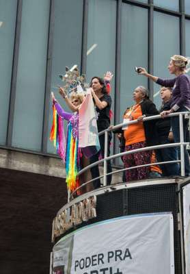 Parada LGBT na avenida Paulista 