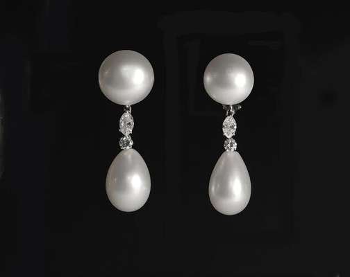 Par de brincos de Elizabeth Taylor - divulgação - Assessoria de Imprensa da FAAP WN&P Comunicação