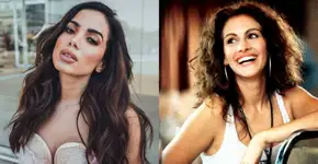 Anitta exibe cabelão ondulado e se compara a Julia Roberts