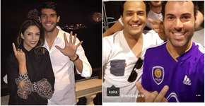 Namorado de Carol Celico ganha camisa de Kaká em ‘inimigo’ oculto