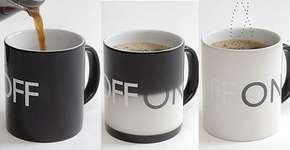 Caneca Mágica revela imagem com líquido quente