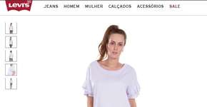 Outlet online da Levi’s oferece descontos de até 50%