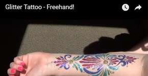 Como fazer tatuagens de glitter para arrasar no Carnaval