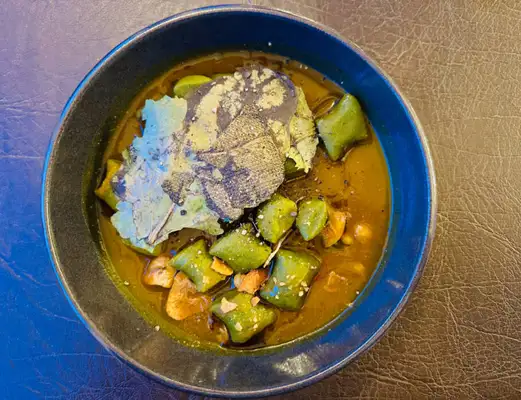 Vegano : nhoque de espinafre e temperos da região patagônica