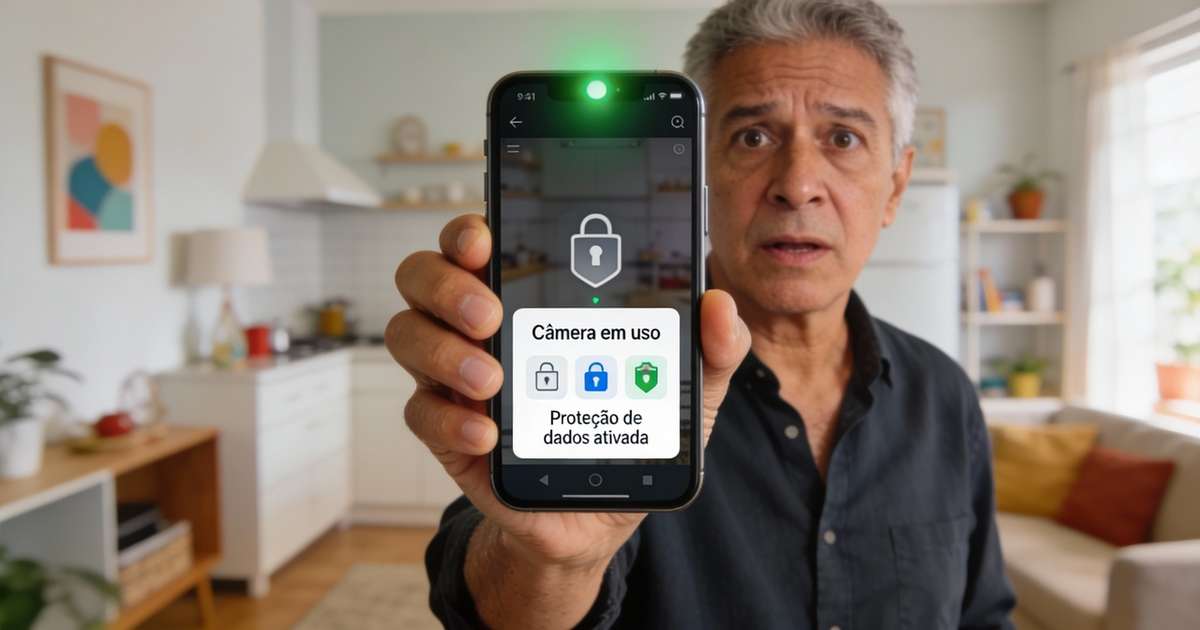 "Desvende os Pontos Verde e Laranja: Proteja-se de Aplicativos Espiões no seu Celular"