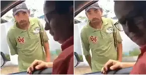 Homens fingem ajudar pedinte e no fim metem um soco na cara dele