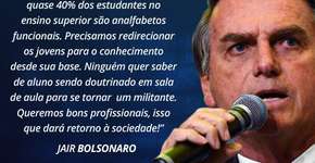 Bolsonaro comete erro vergonhoso de português contra jornalistas