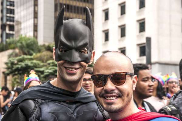 Parada LGBT na avenida Paulista 
