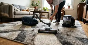 Técnica oculta pra lavar o tapete de pelo alto sem deixar mau cheiro de umidade