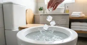 Colocar 3 pedras de gelo no vaso sanitário: para que serve e por que é recomendado