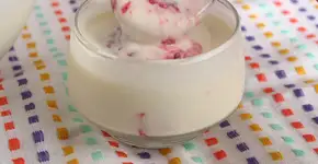 Iogurte caseiro cremoso com apenas dois ingredientes