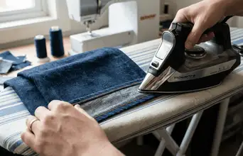 Tertiary news: O método japonês para ajustar a barra da calça jeans em casa usando apenas o ferro de passar.