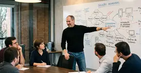 Steve Jobs, em 1982: “Inteligência é como ver uma cidade do 80º andar, enquanto outros tentam descobrir como ir do ponto A ao ponto B lendo mapas absurdos.”