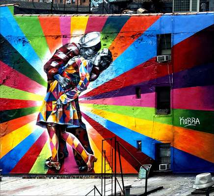 em Nova York (por Eduardo Kobra)