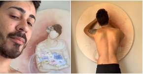 Carlinhos Maia rabisca obra de arte em hotel e é criticado na web