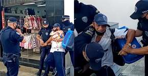 Guardas municipais agridem morador de rua idoso com cachorra no colo