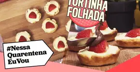 TORTINHA FOLHADA DE MORANGO | Mini mordidas de felicidade