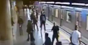 Homem é detido após empurrar mulher nos trilhos do metrô de São Paulo