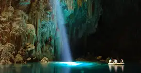 Conheça as belezas subterrâneas de Abismo Anhumas, em Bonito (MS)