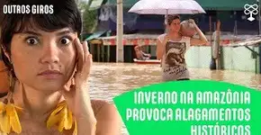 Cheia dos rios na Floresta Amazônica afeta cidades dos estados do Acre e Amazonas