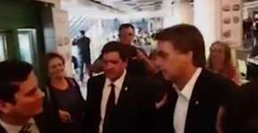 Reação de Sérgio Moro ao encontrar Bolsonaro viraliza nas redes