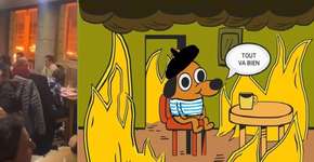 Cena real na França dá vida a um meme clássico