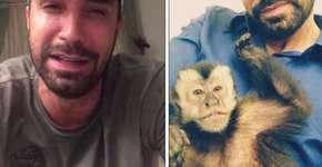 Latino se emociona ao pedir ajuda para achar macaco de estimação