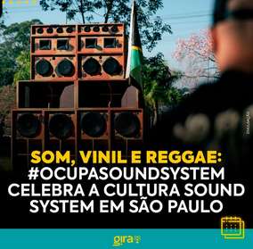 🔊🌍 Reggae, dub e resistência ocupam a cidade No dia...