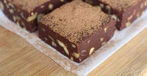 Trufa de corte com castanhas muito fácil de fazer