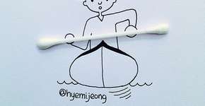 Ilustrador usa objetos do cotidiano para criar artes